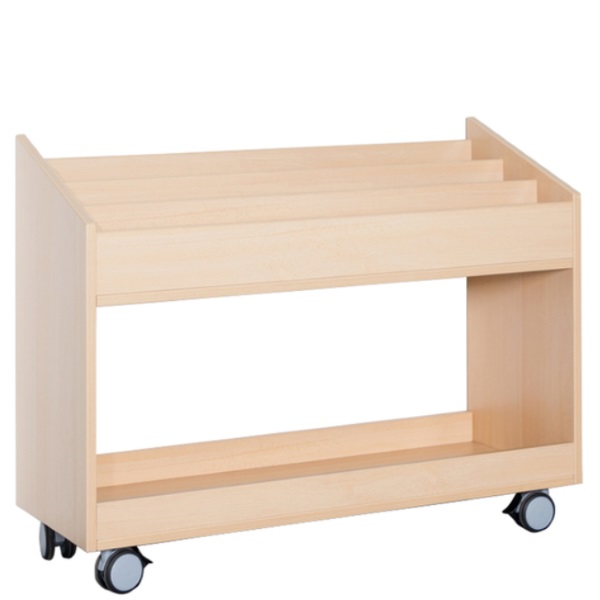 Carrello porta libri